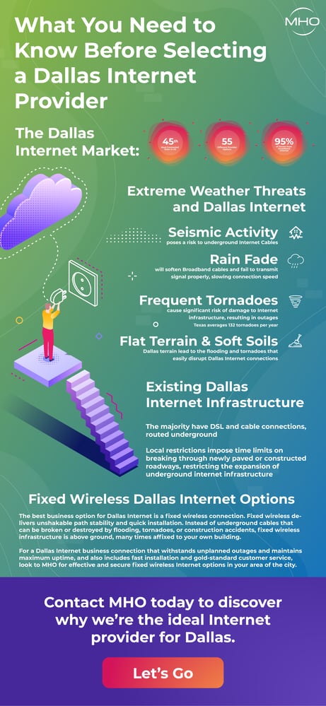 Dallas Business Internet Infographic