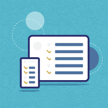 Isometric images of computer and cell phone screen