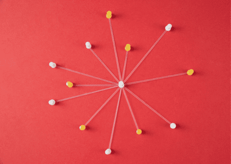 Pen web with string