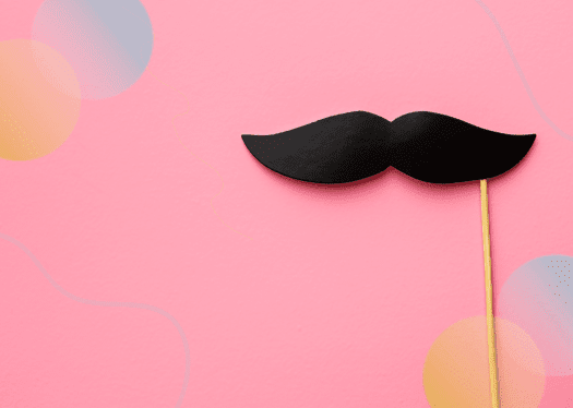 Photo booth prob of a mustache