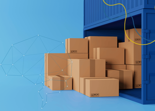 A stack of carboard boxes
